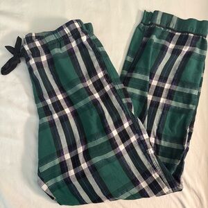 Victoria's Secret Green Plaid Pajama Pants